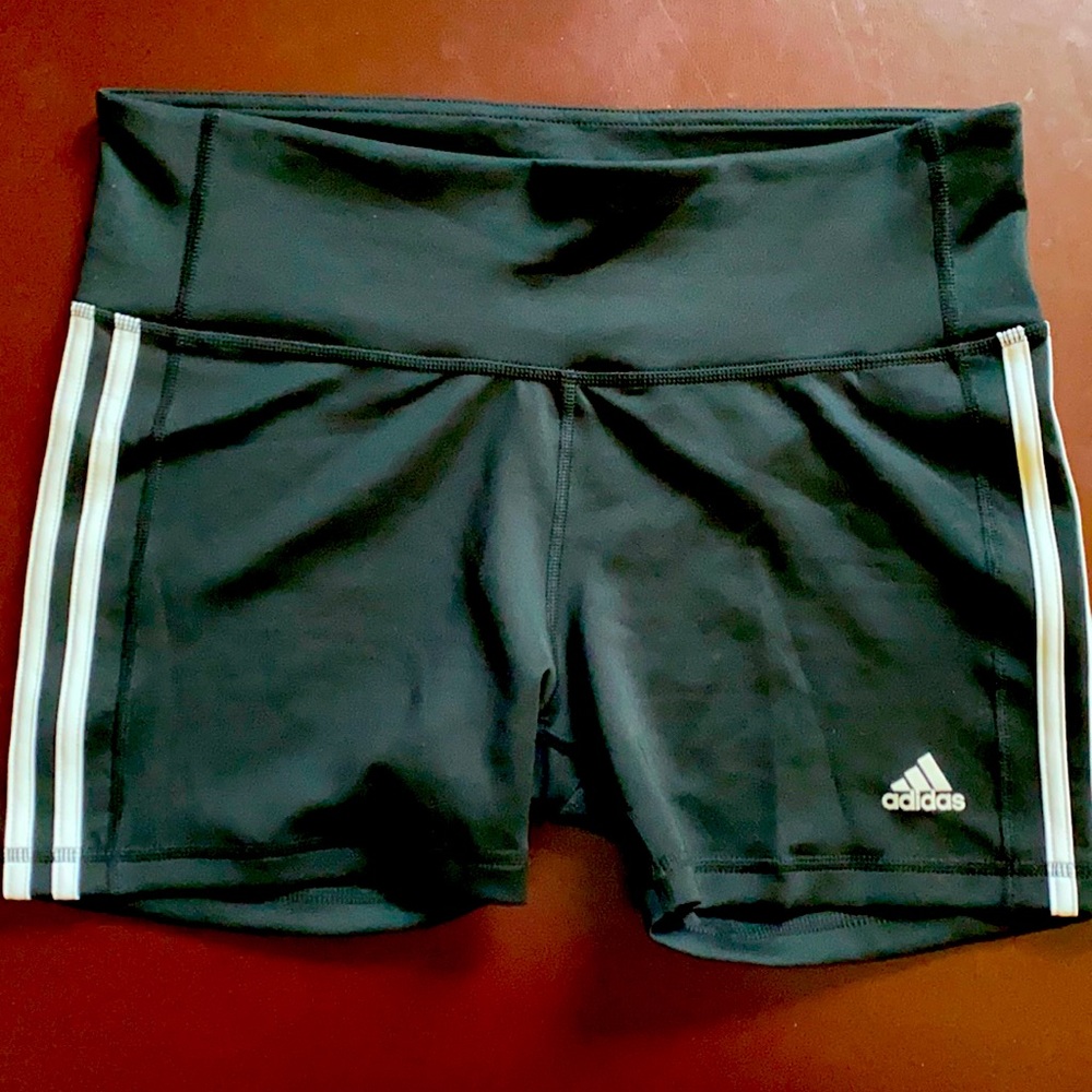 Adidas black shorts size large